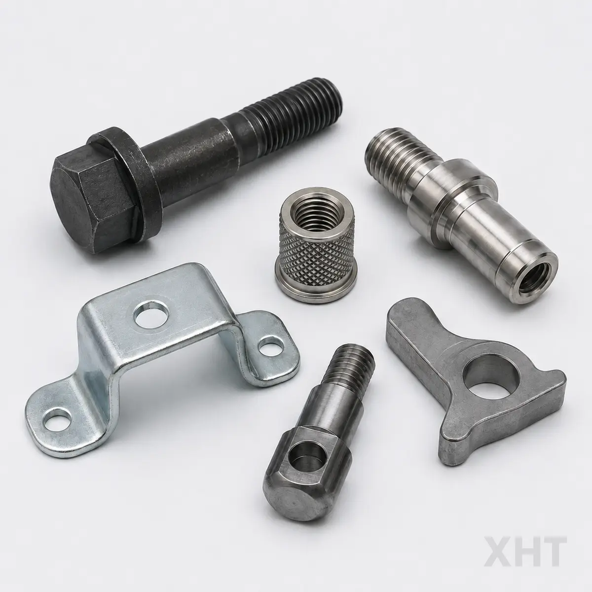 Representative custom machined, formed and threaded metal part types
