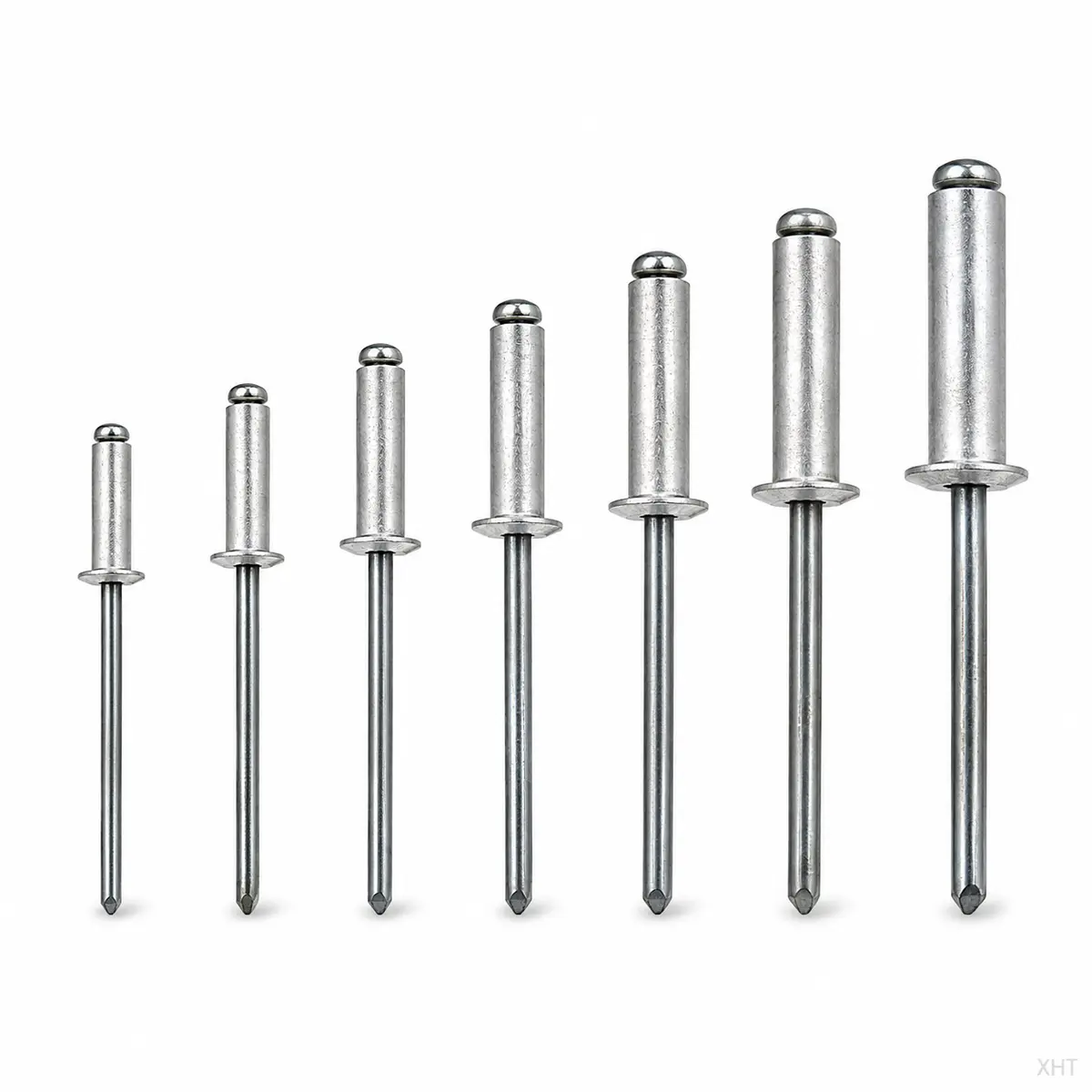 DIN 7337 blind rivets in common diameter and length range — XHT Fasteners