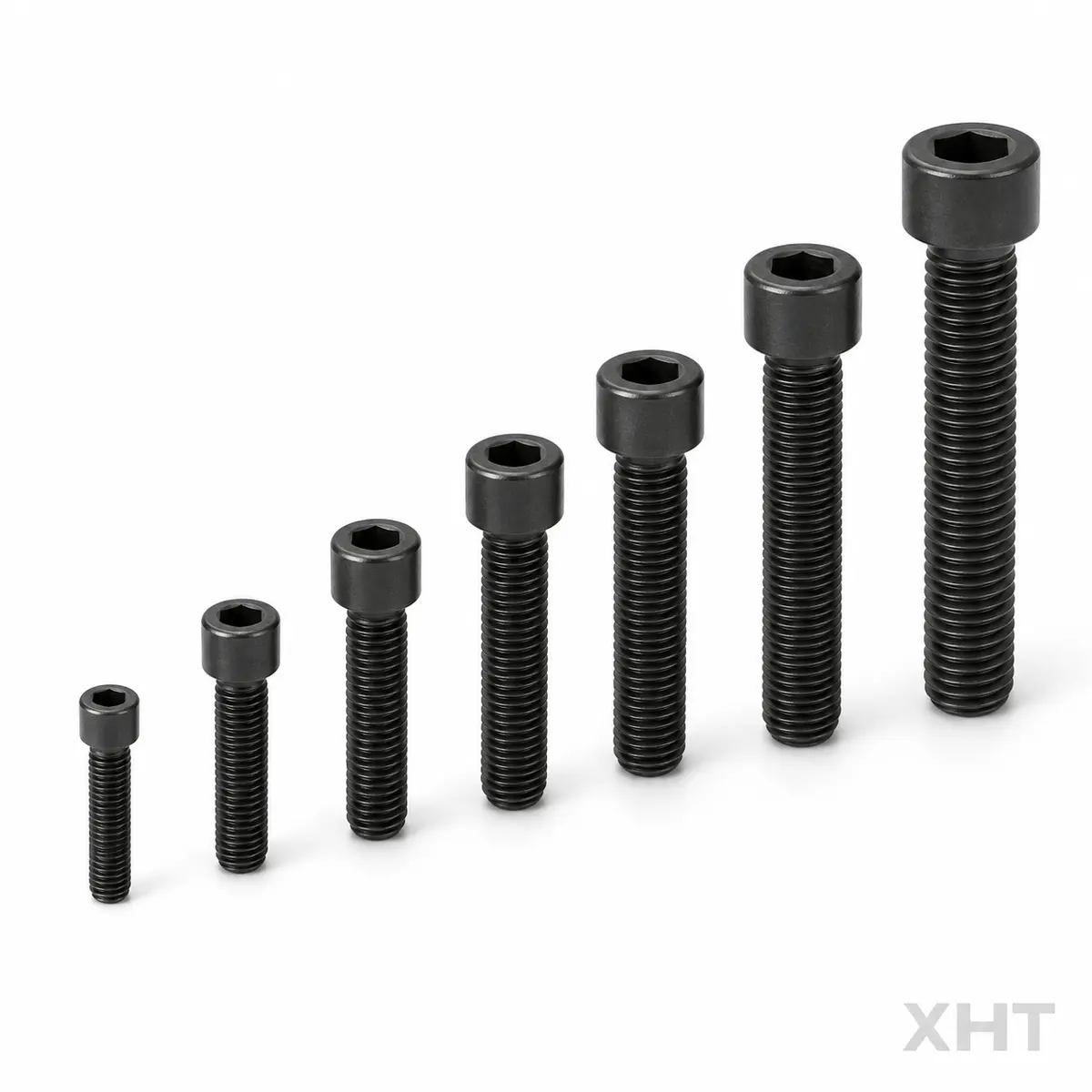 DIN 912 socket head cap screw representative diameter and length range – XHT Fasteners