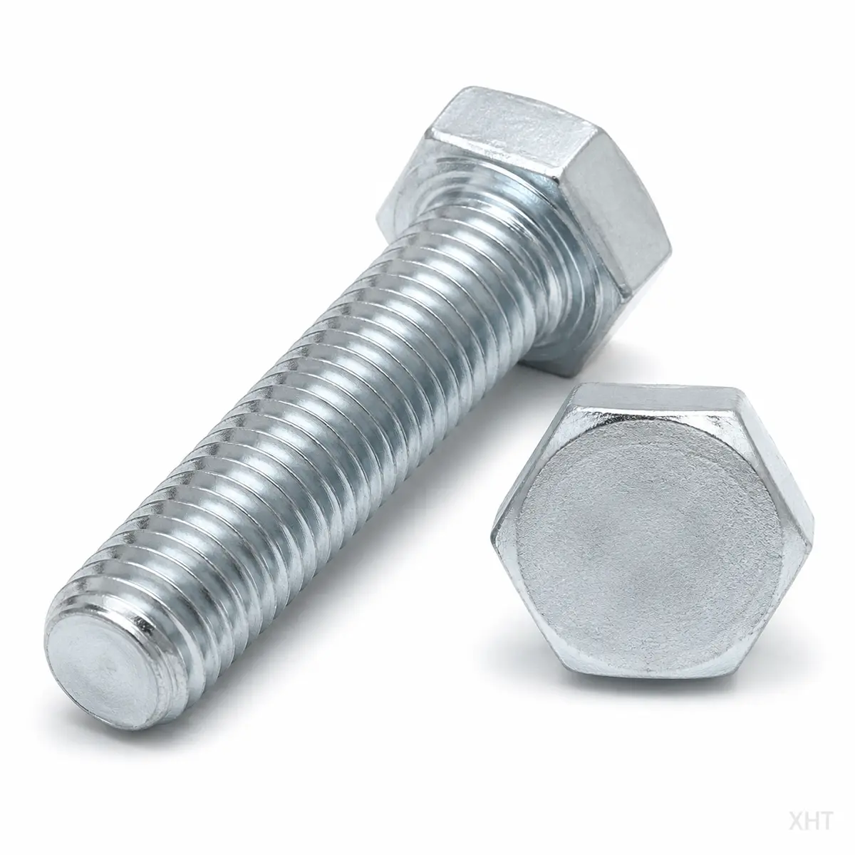 DIN 933 hex bolt head, thread and end detail – XHT Fasteners