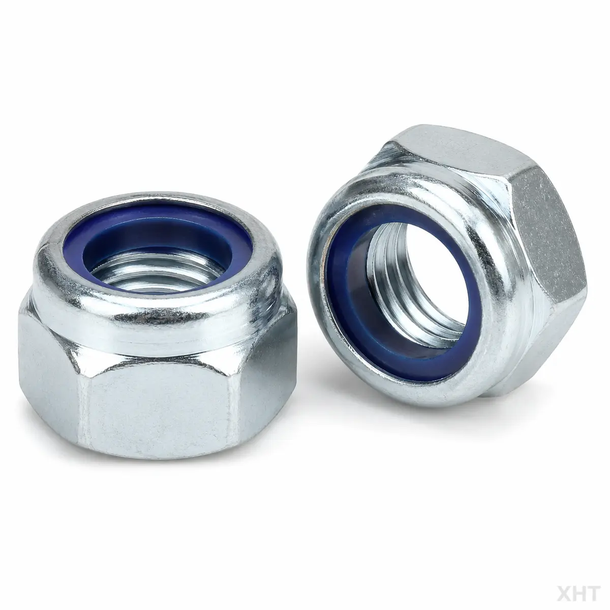 DIN 985 lock nut nylon insert and thread detail — XHT Fasteners