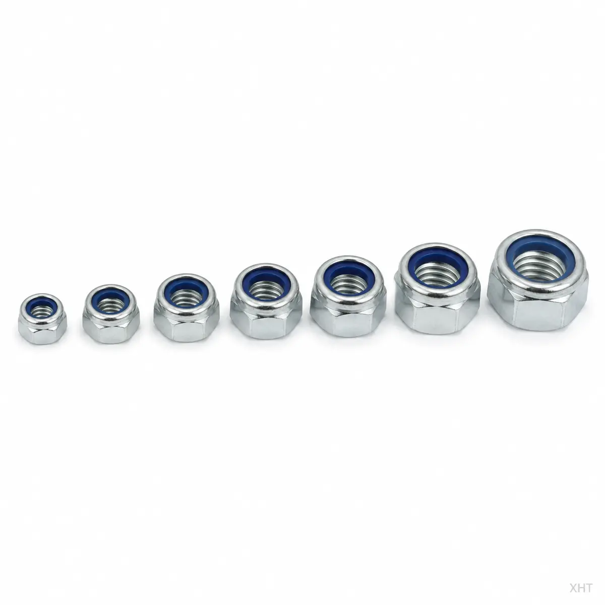 DIN 985 lock nuts in common metric sizes — XHT Fasteners