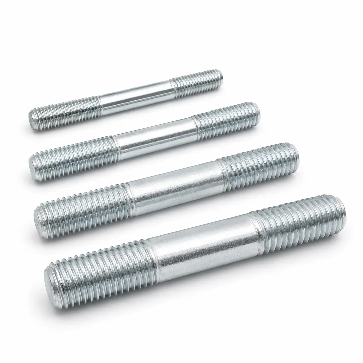 Double-end studs with threaded ends and plain center body — XHT Fasteners