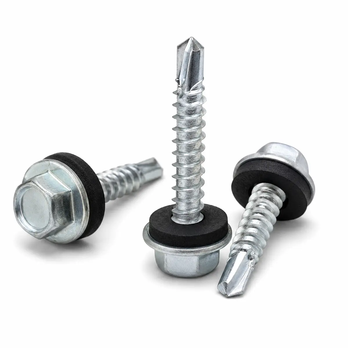 Roofing screws with bonded EPDM washers — XHT Fasteners