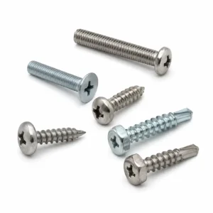 Machine screws and self-drilling screws