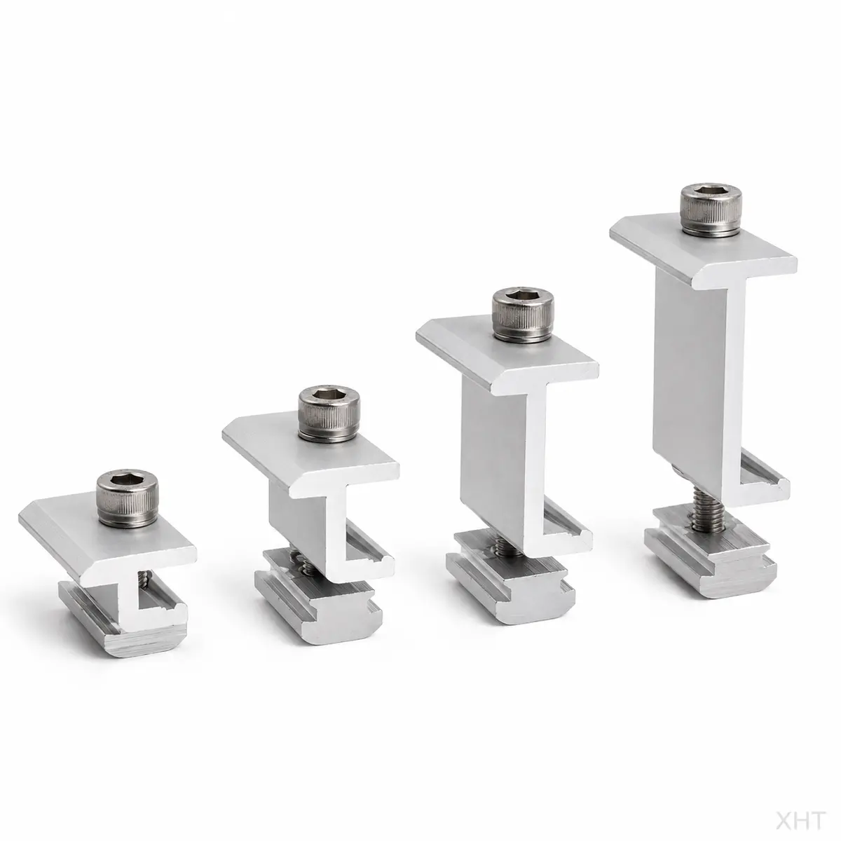 Solar End Clamps for photovoltaic mounting systems — XHT Fasteners