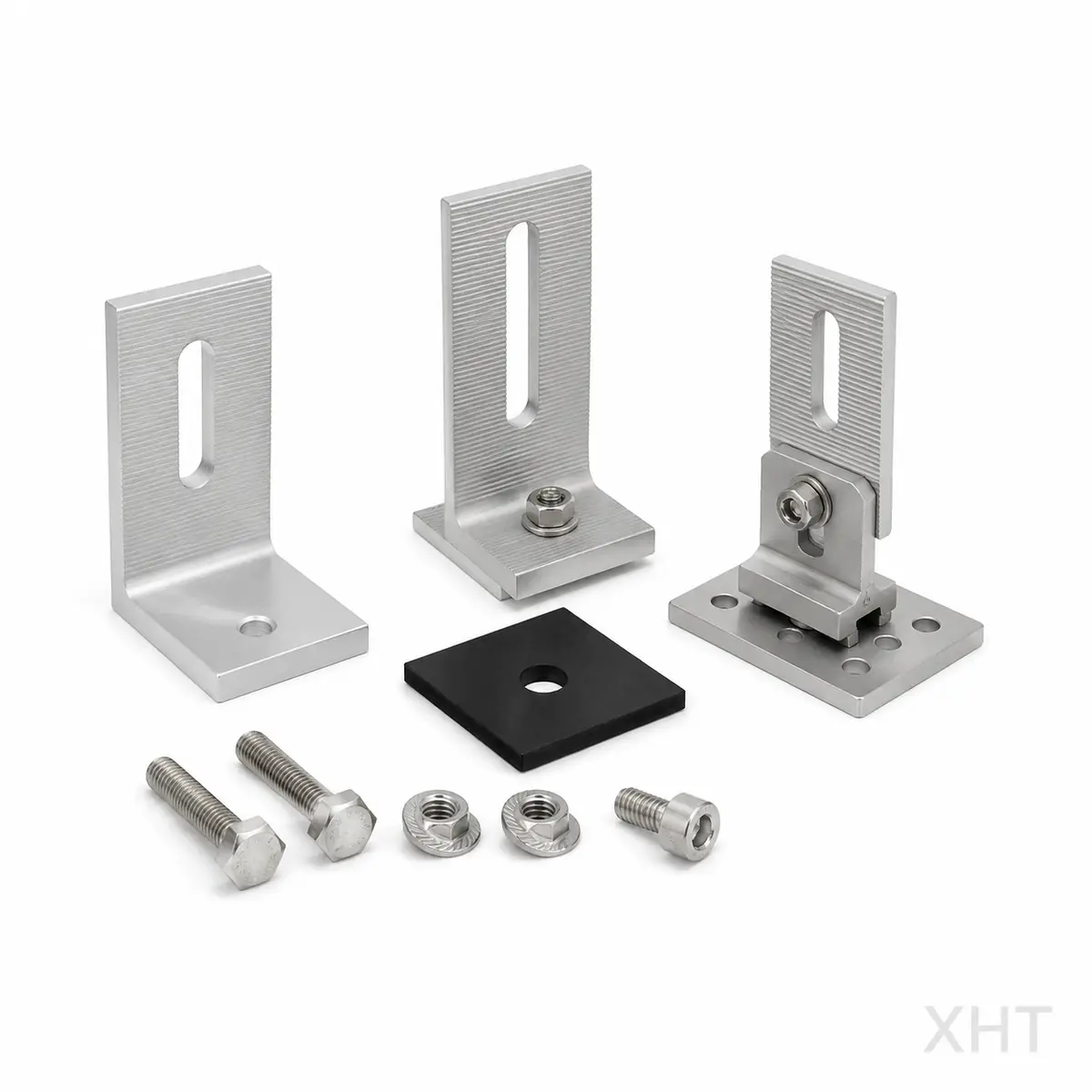 L-Feet & Mounting Bases for photovoltaic mounting systems — XHT Fasteners