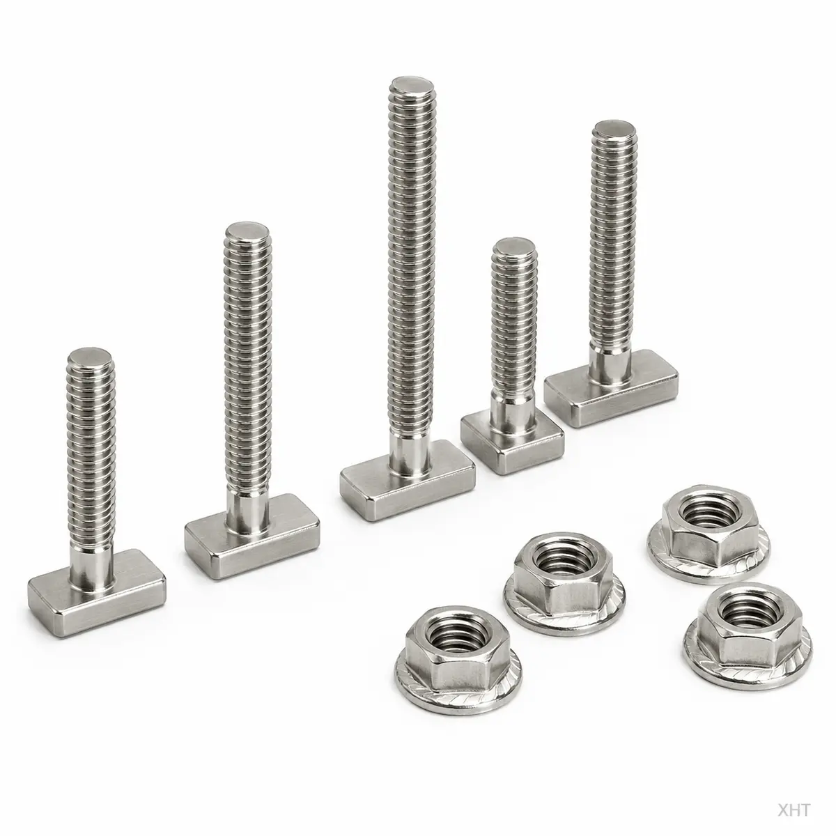 Solar T-bolts for photovoltaic mounting rails — XHT Fasteners